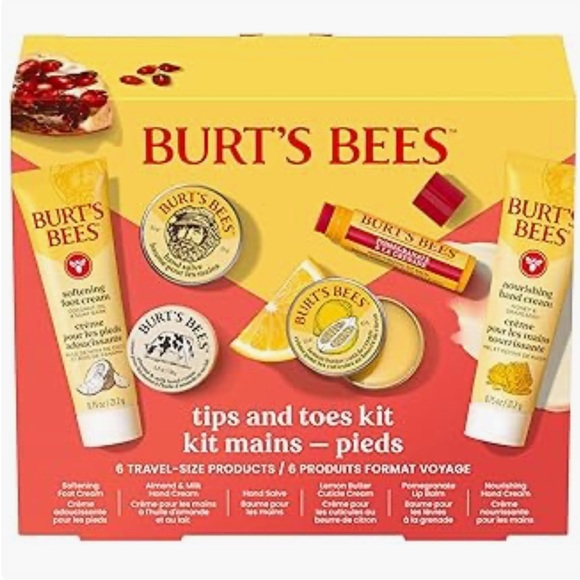 Burt's Bees Tips and Toes Kit - Cheerful Yellow. NIB - Picture 1 of 4